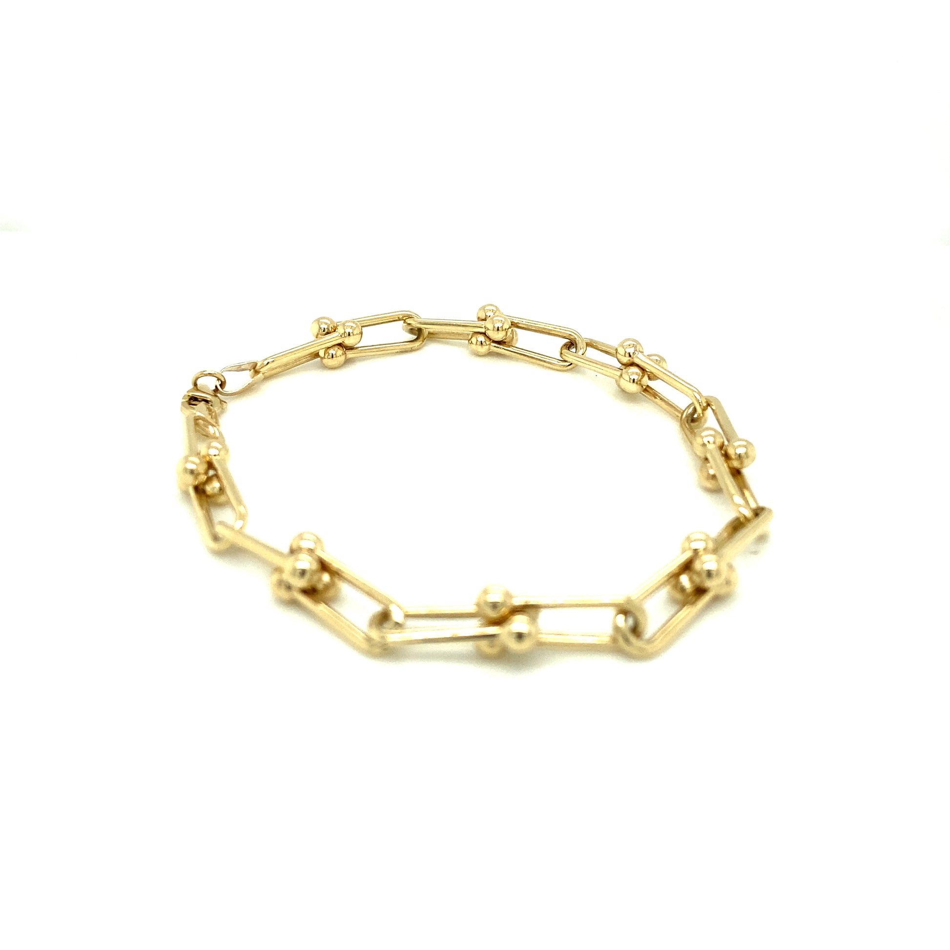 CLIP AND SMALL BALL BRACELET | Luby Gold Collection | Luby 