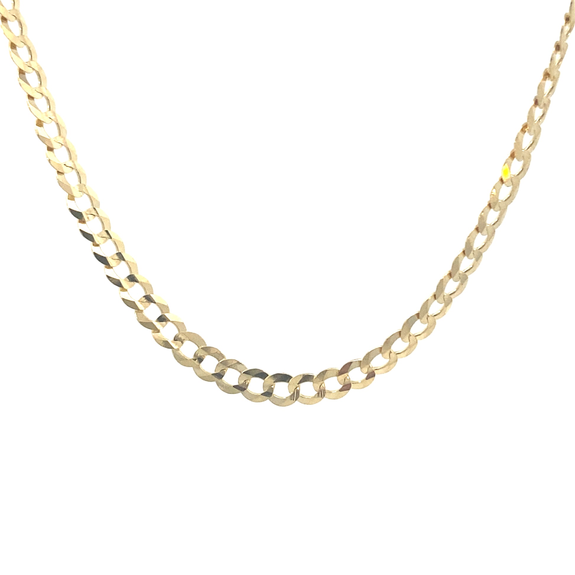 14K Gold Flat Cuban Chain | Luby Gold Collection | Luby 