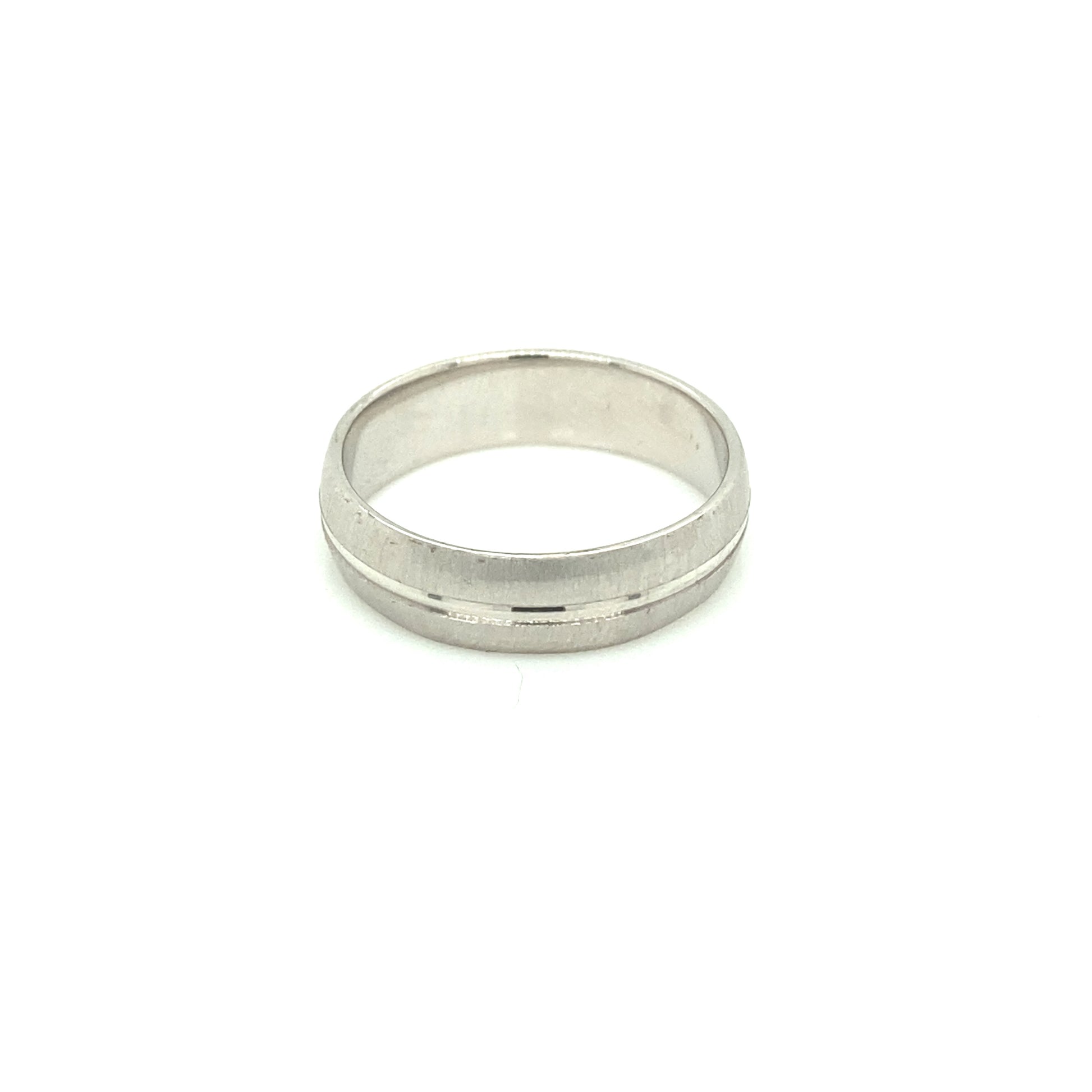 14K WEDDING BAND WHITE GOLD | Luby Gold Collection | Luby 