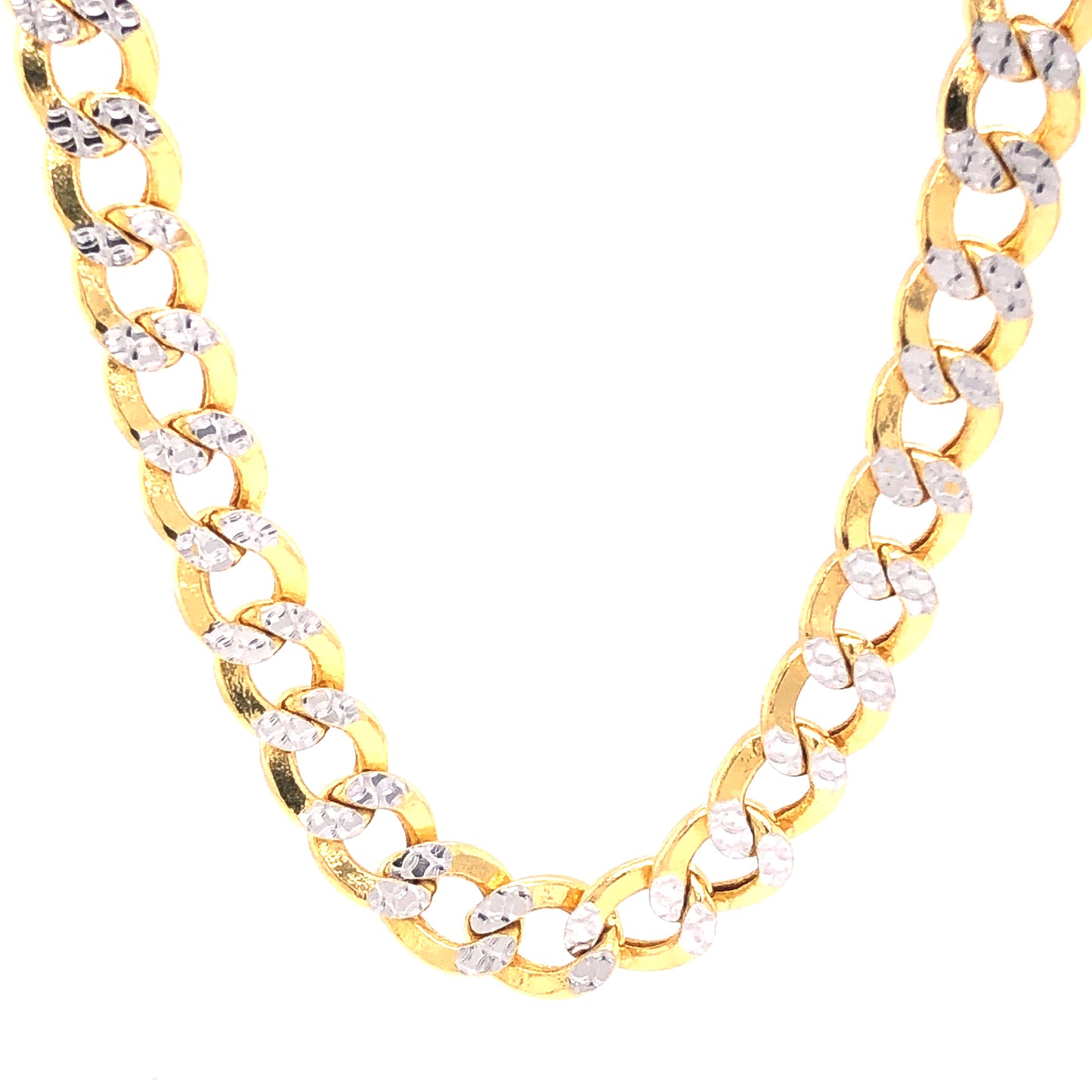 14K Cuban Link Two-Tone Gold Chain | Luby Gold Collection | Luby 