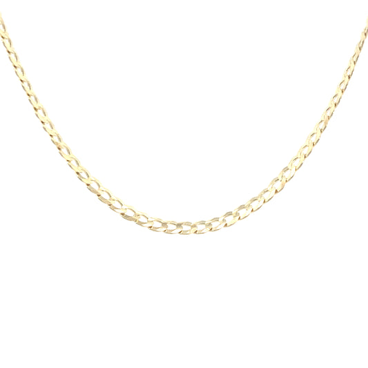 14K Gold Flat Cuban Chain | Luby Gold Collection | Luby 