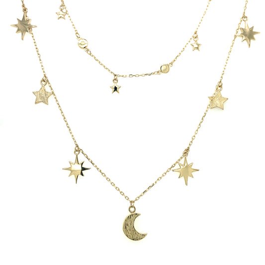 Starfall Fancy Necklace | Luby Gold Collection | Luby 