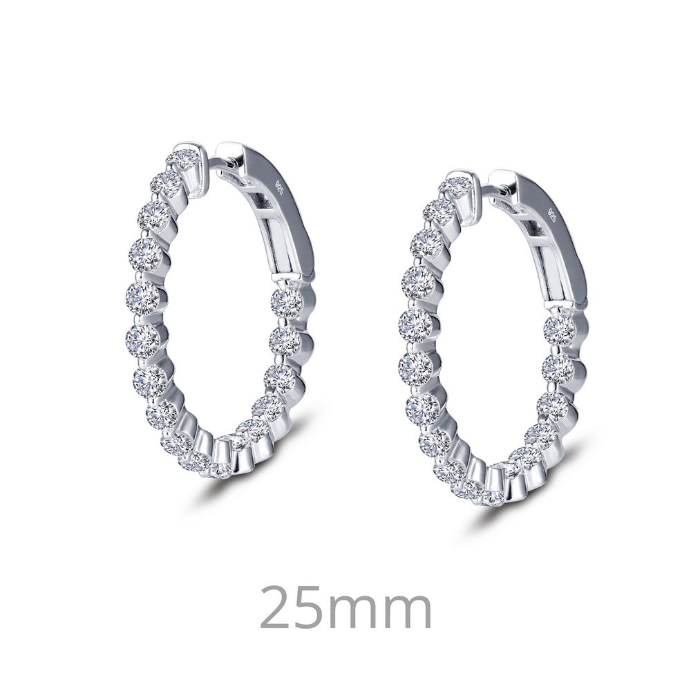 1.7 ct tw Hoop Earrings | Lafonn | Luby 