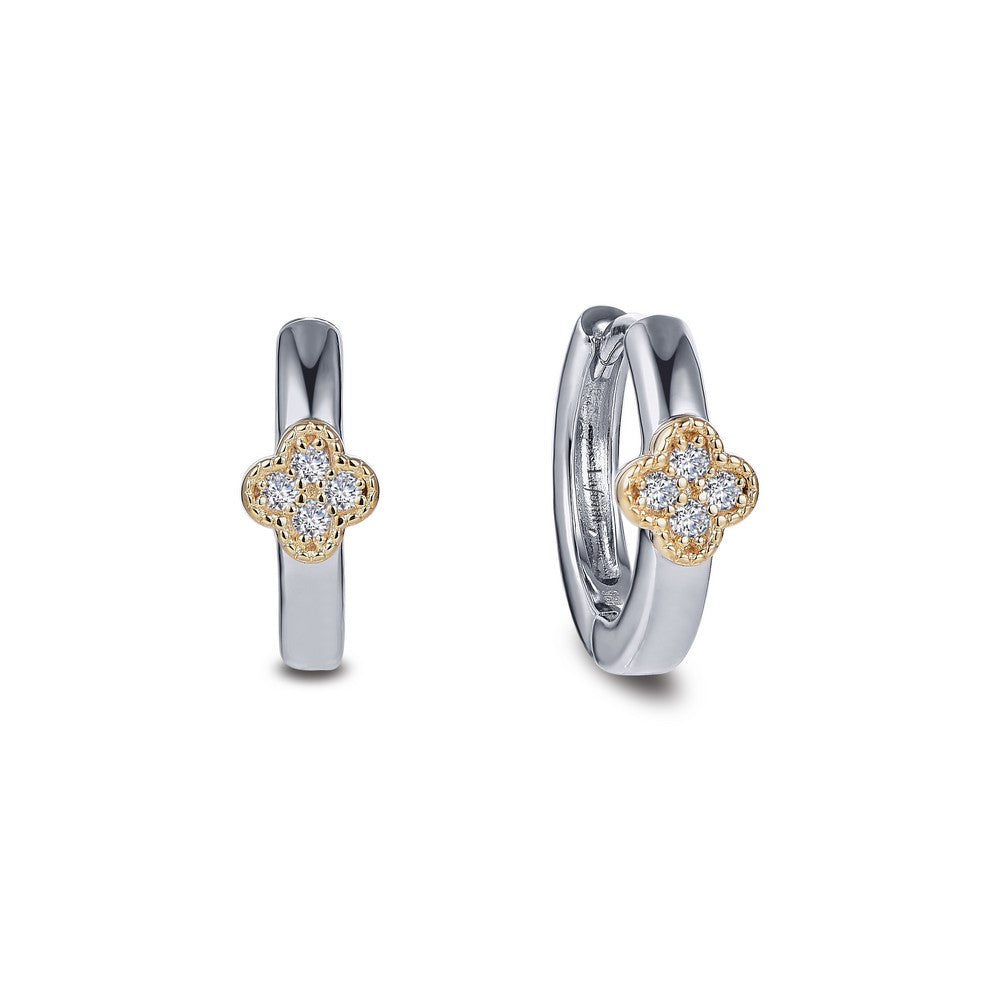 Dainty Station Huggie Earrings | Lafonn | Luby 