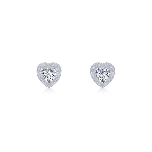 Brushed Small Heart Earring | Lafonn | Luby 