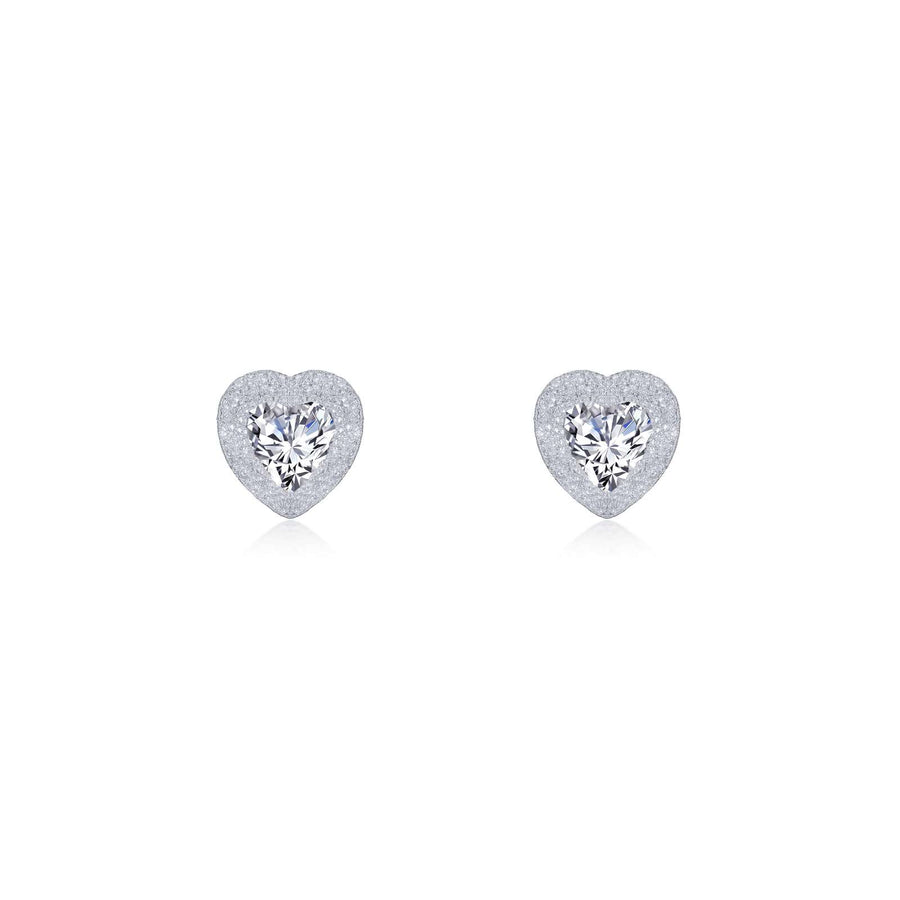 Brushed Small Heart Earring