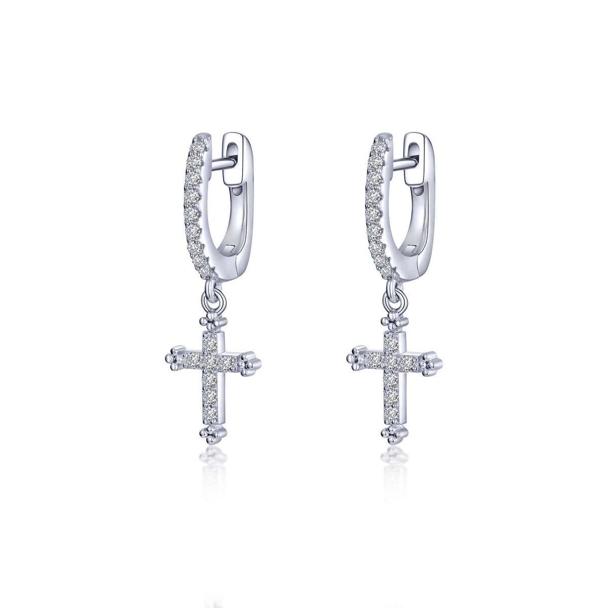 EARRINGS DANGLE CROSS | Lafonn | Luby 