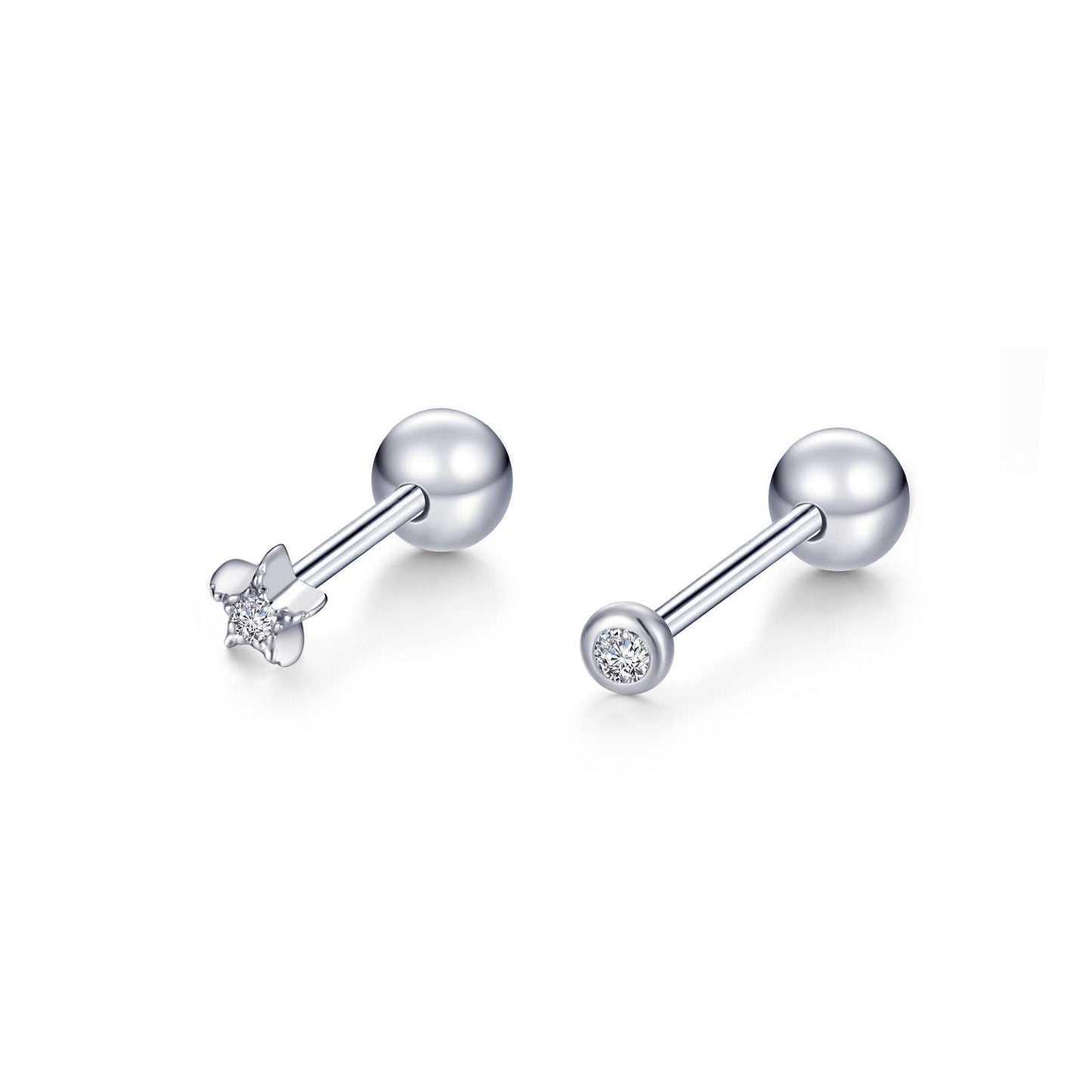 Starfall Stud Earrings 0.03cttw | Lafonn | Luby 