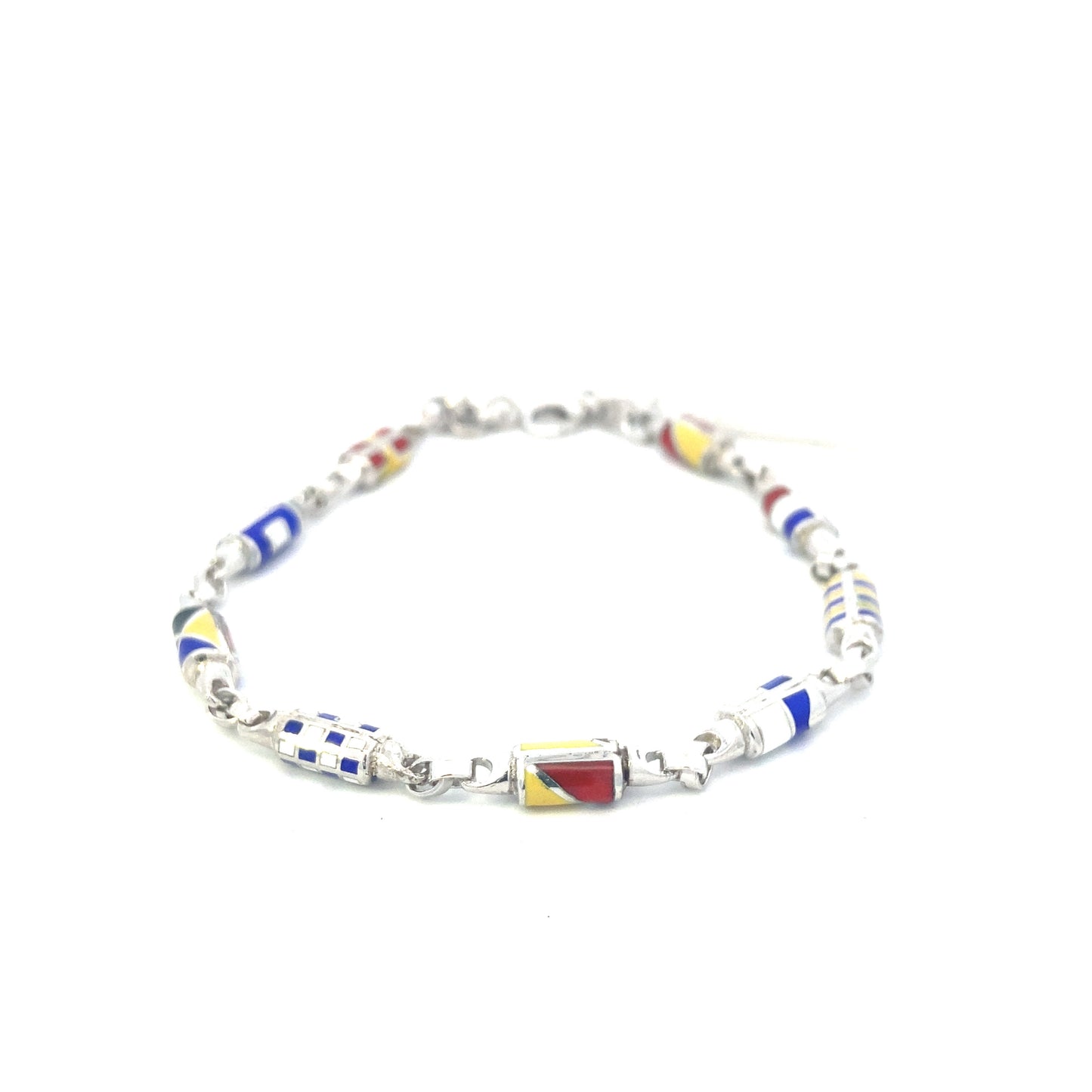 Marcello Pane Multi Flag Nautical Bracelet 925 | Marcello Pane | Luby 