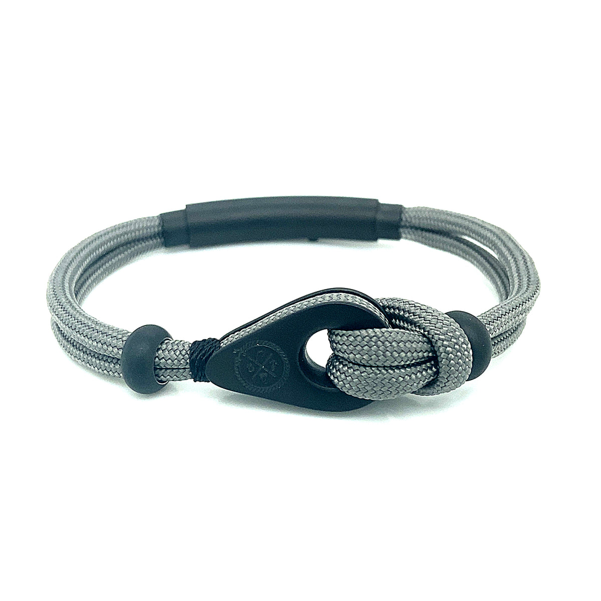 Green Double Cord with Black Matte Pulley and Beads Bracelet | Seaknots | Luby 