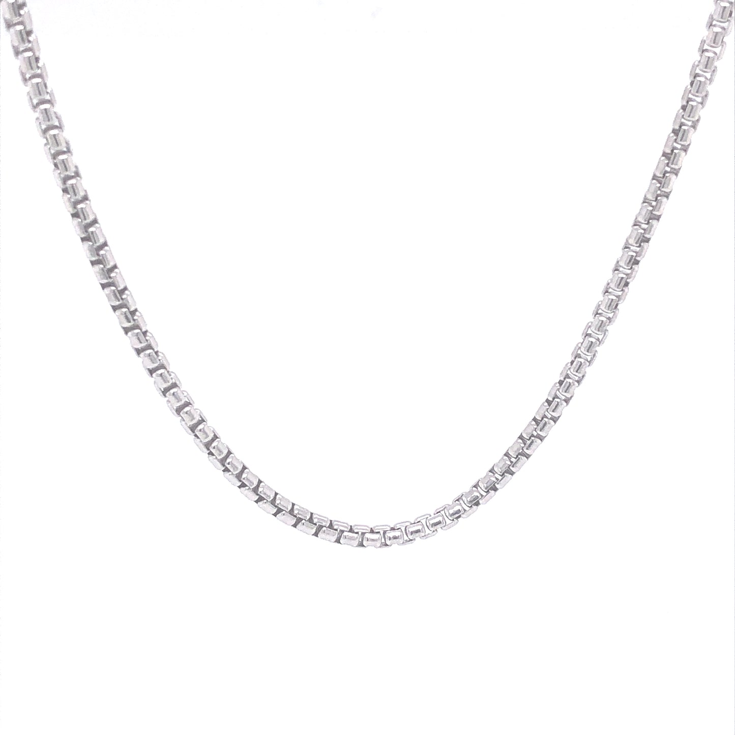 Sterling Silver Box Chain (24") | Luby Silver Collection | Luby 