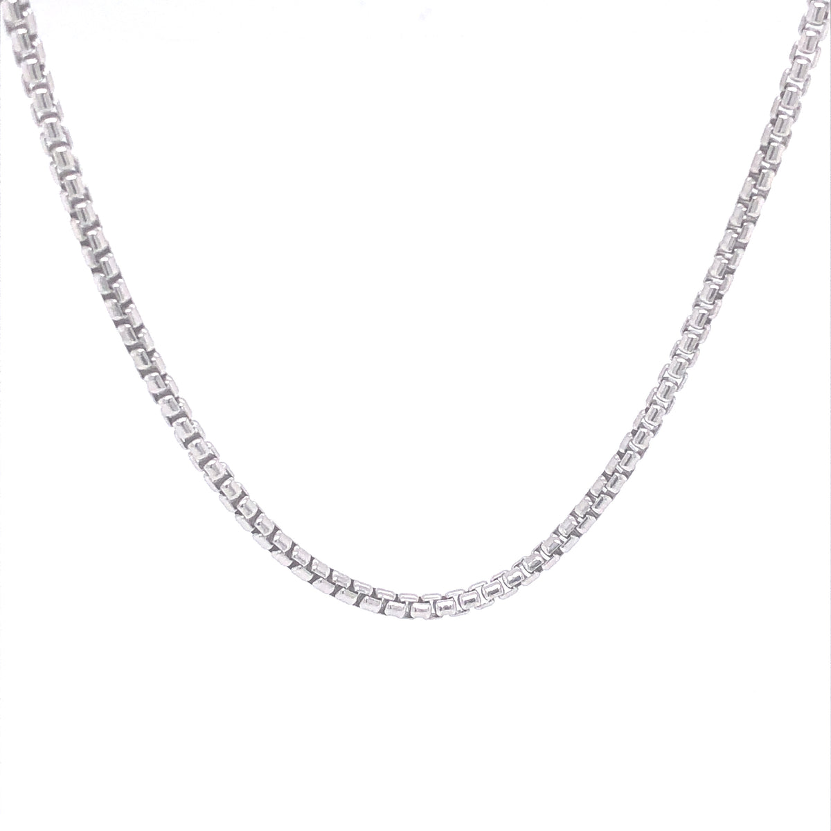 Sterling Silver Box Chain (24") | Luby Silver Collection | Luby 