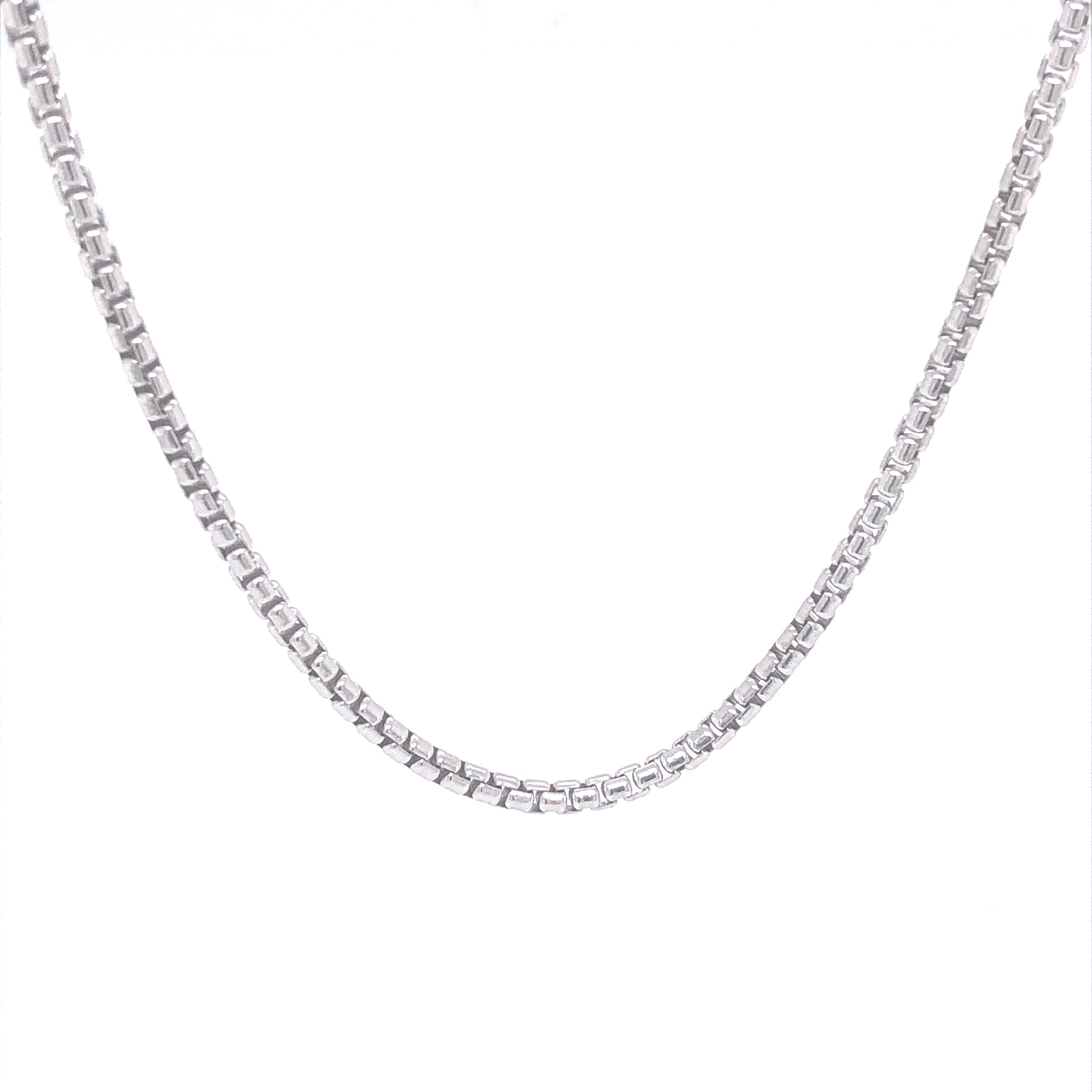 Sterling Silver Box Chain (24") | Luby Silver Collection | Luby 