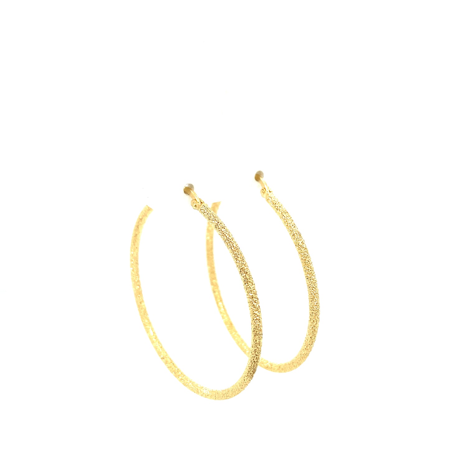 14K Full Diamond Cut Hoops | Luby Gold Collection | Luby 