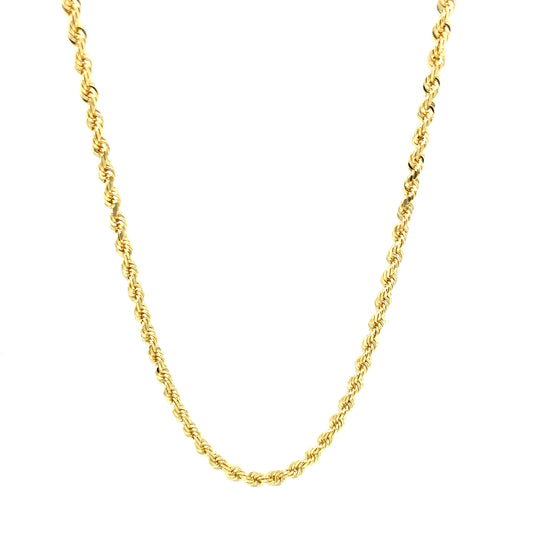 14K SOLID ROPE DIAMOND CUT | Luby Gold Collection | Luby 