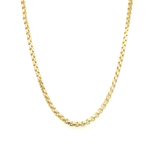 14K Gold Box Chain | Luby Gold Collection | Luby 