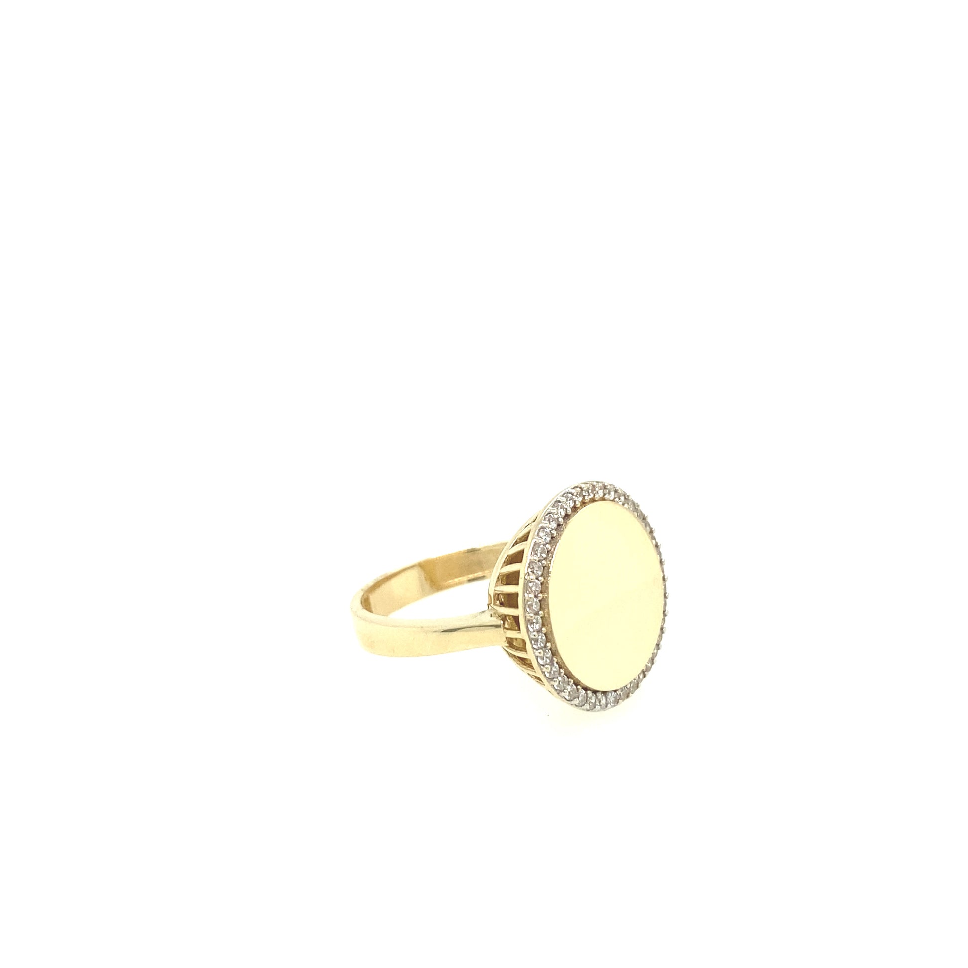 14K Gold Ring with CZ | Luby Gold Collection | Luby 