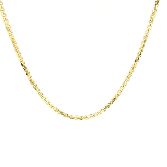 14k Gold Box Chain | Luby Gold Collection | Luby 