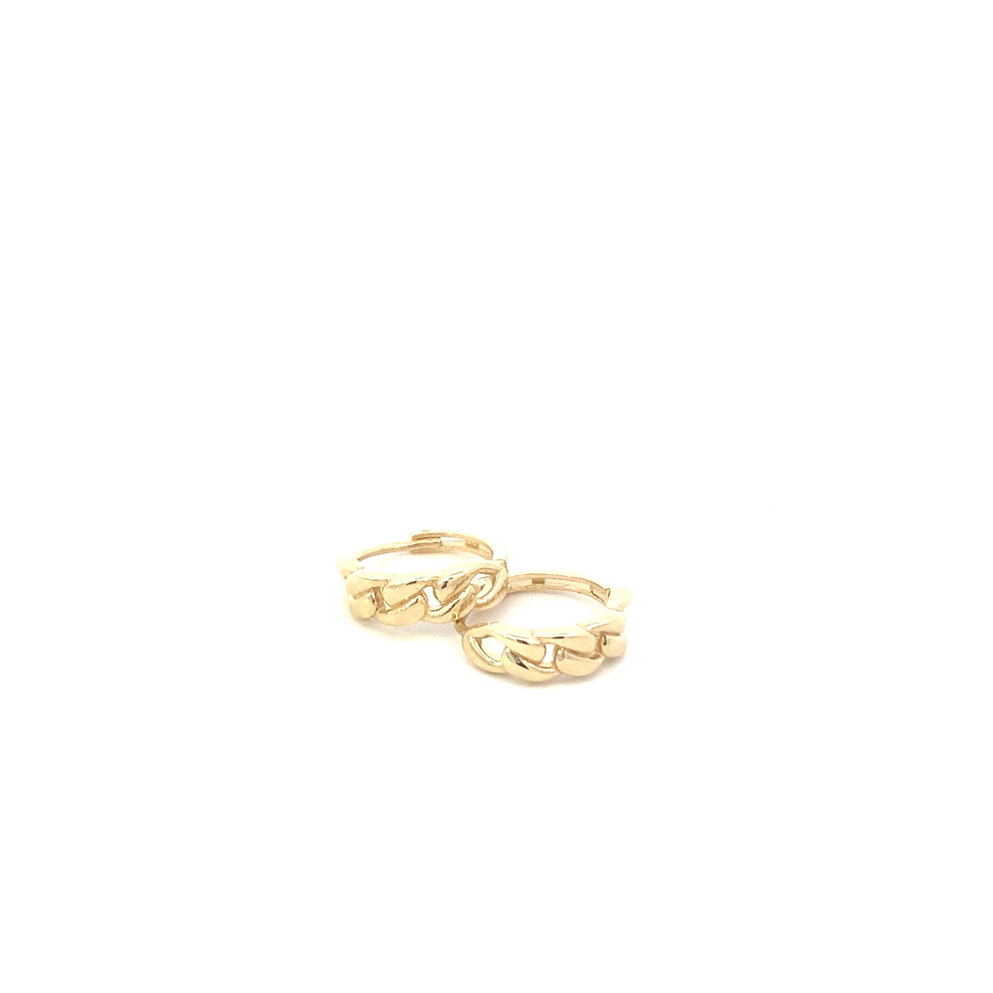 14K Gold Connect Hoops Earrings | Luby Gold Collection | Luby 