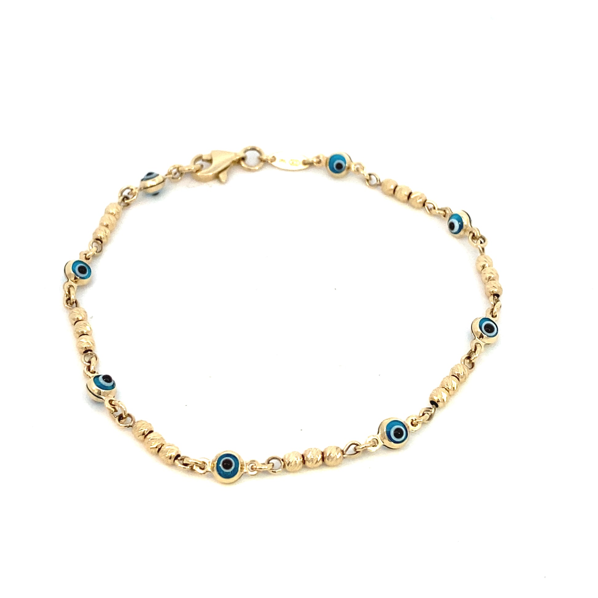 14K Gold Evil Eye Dots Bracelet | Luby Gold Collection | Luby 