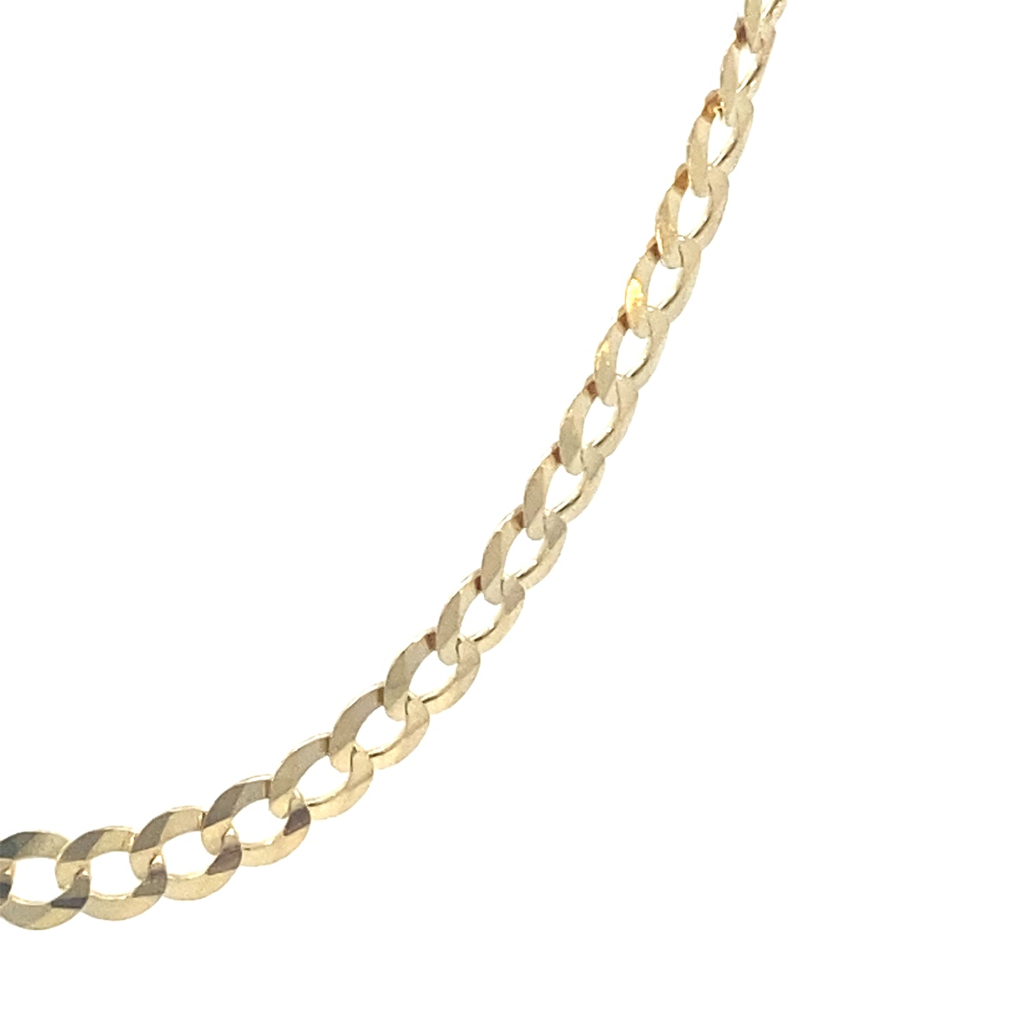 14K Gold Flat Cuban Chain | Luby Gold Collection | Luby 