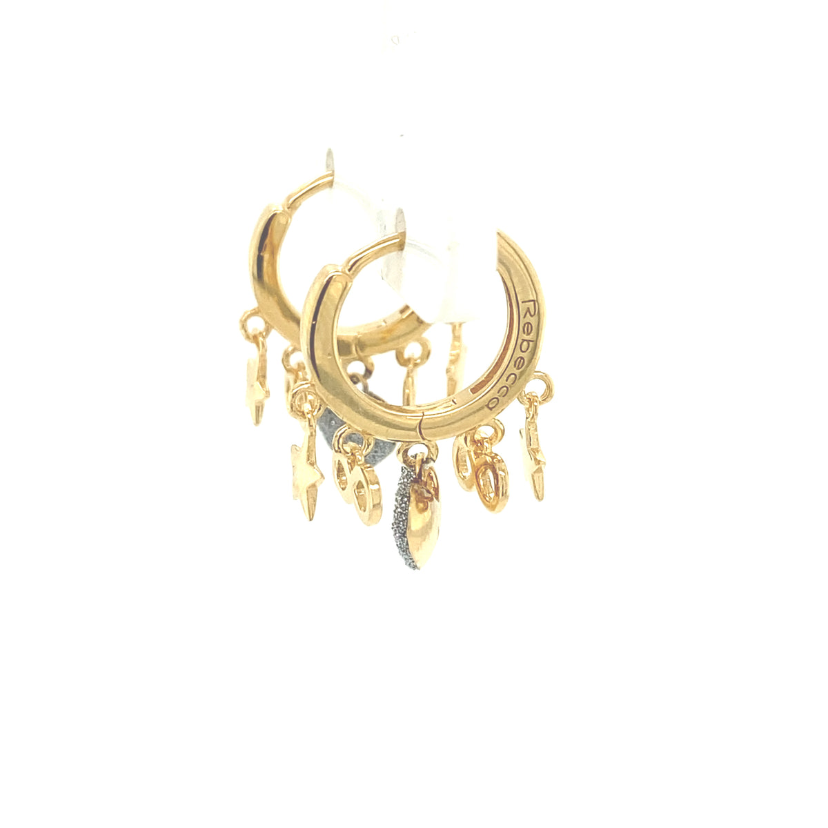 Infinity, Stars & Heart Diamond Dust Earrings | Rebecca | Luby 