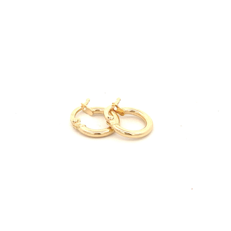 14K Gold Small Hoops Earrings