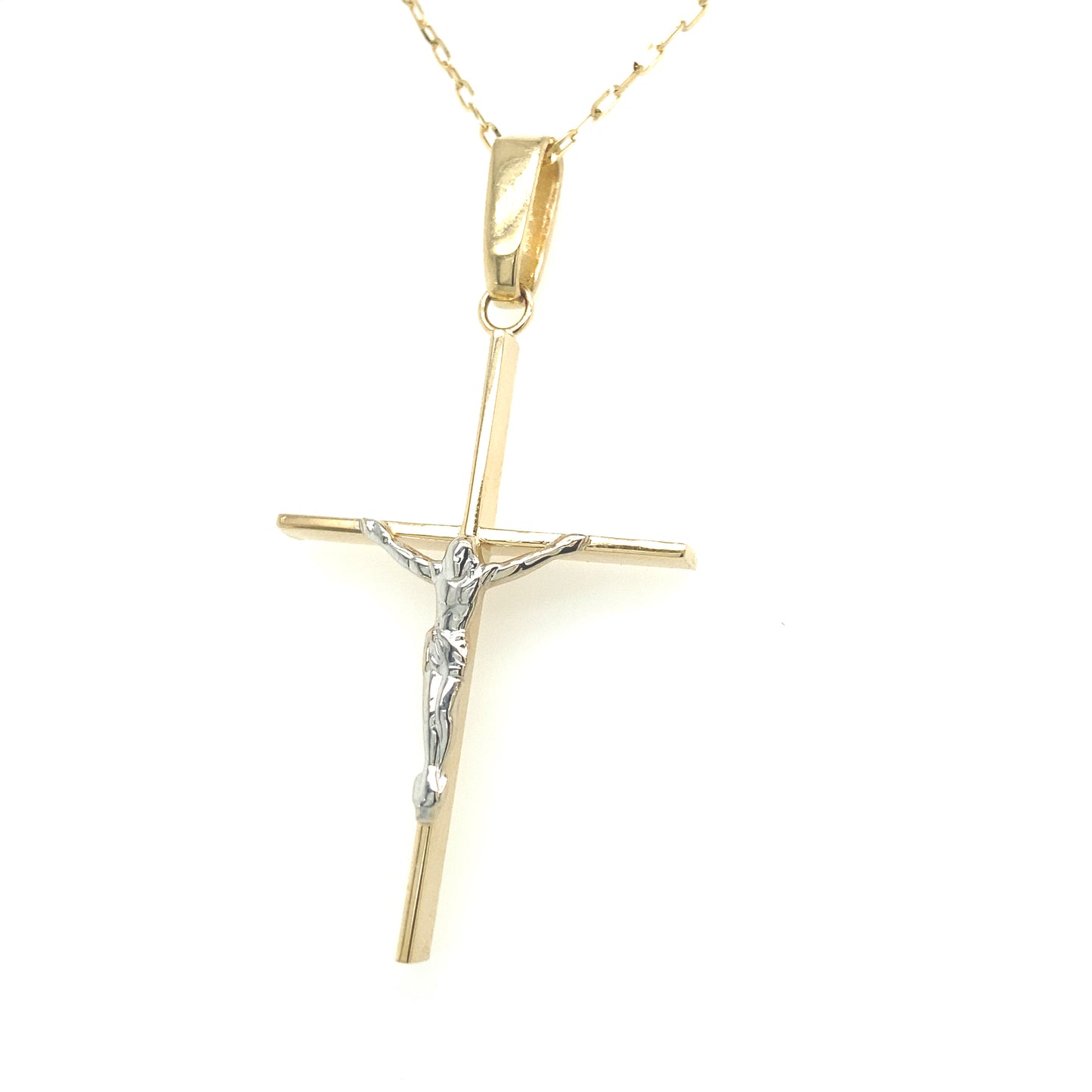 14K Gold Cross with Image | Luby Gold Collection | Luby 