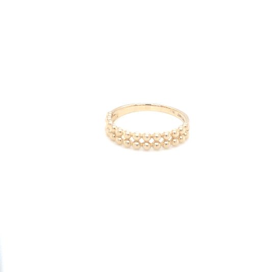 14K Small Double Dots Ring | Luby Gold Collection | Luby 