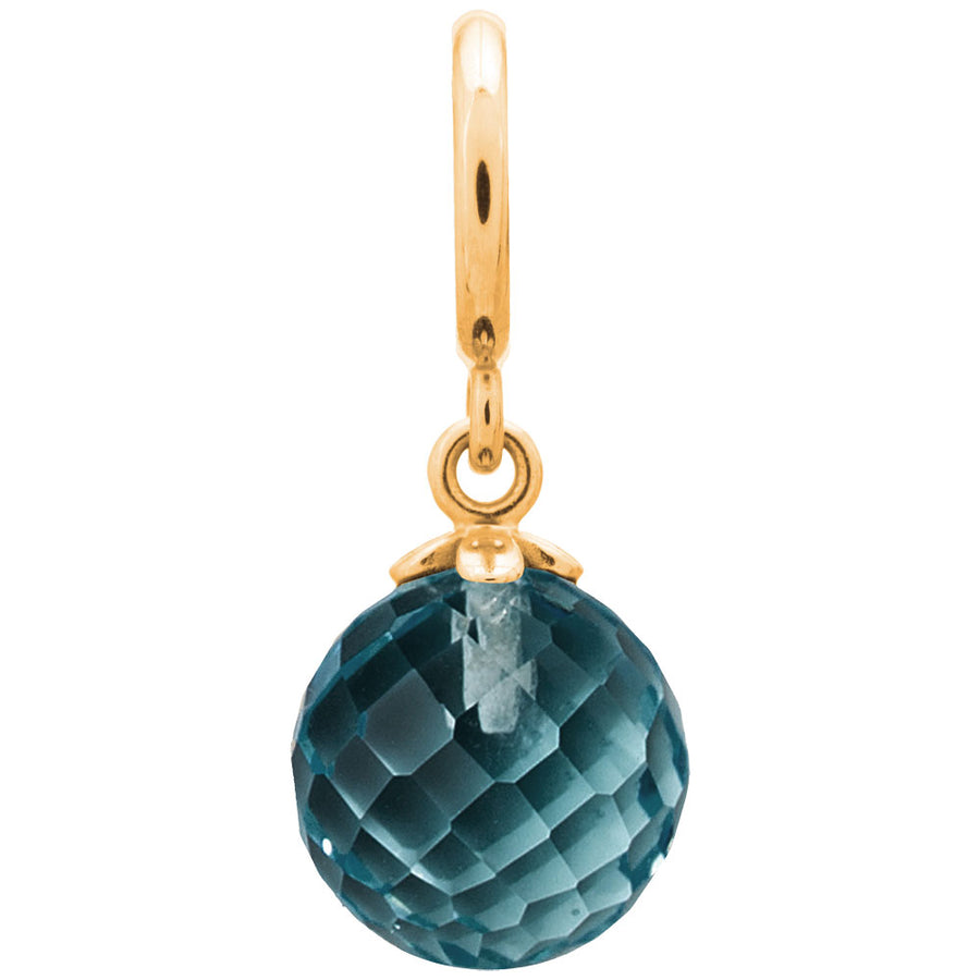 Charm gota de amor azul Londres (dorado/azul)
