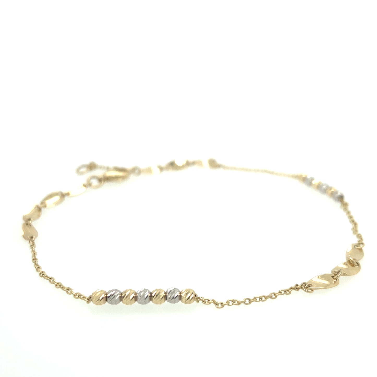 14K Gold Two-Tone Anklets | Luby Gold Collection | Luby 