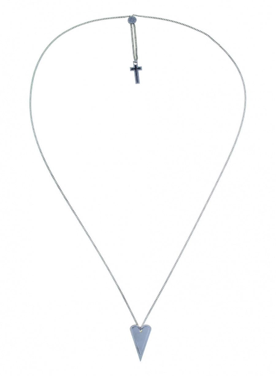 MY HEART E CROSS NECKLACE