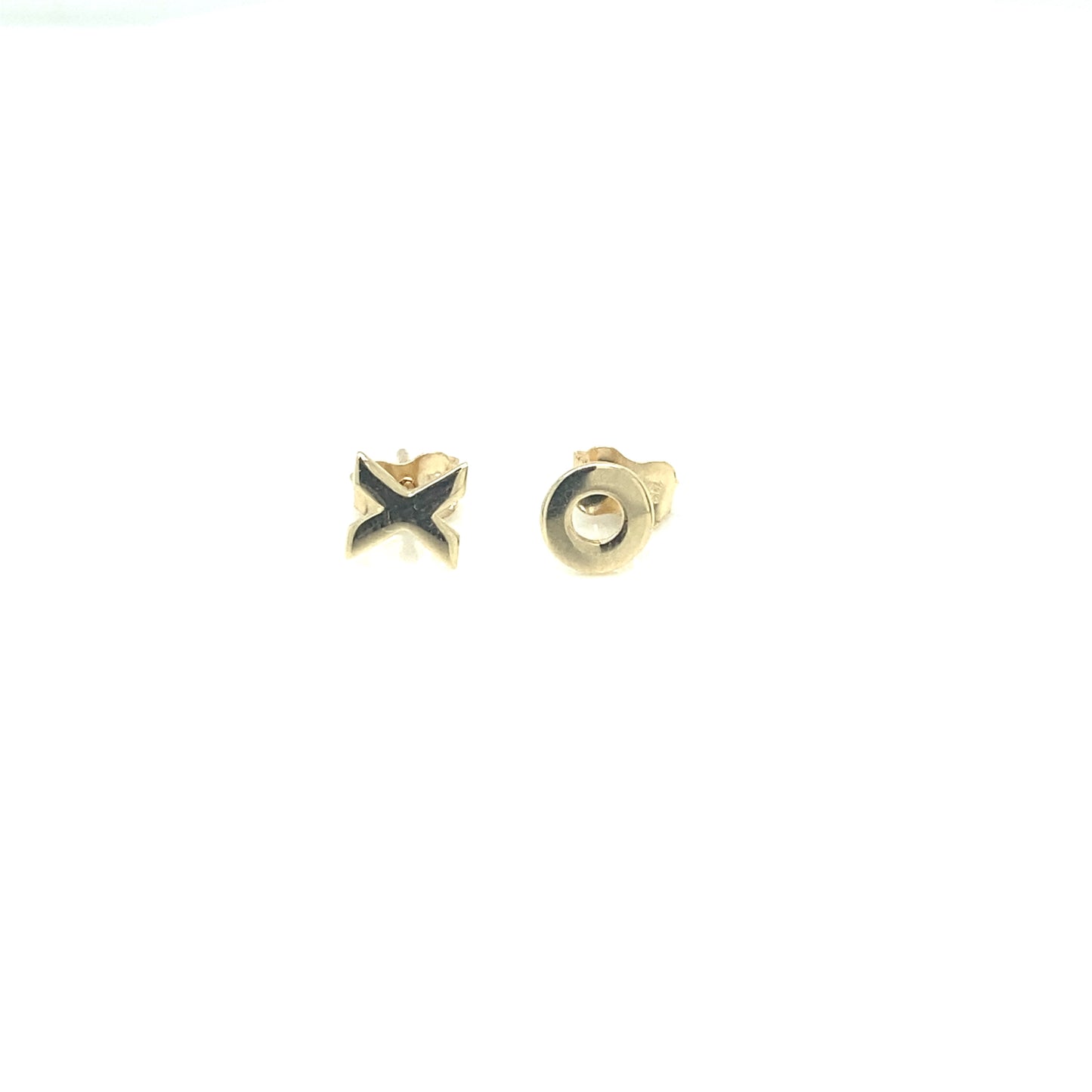 14K XO Stud Earrings | Luby Gold Collection | Luby 