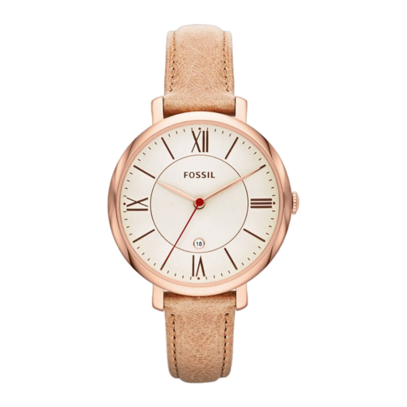 Jacqueline Watch (Beige/Rose-Gold) | Fossil | Luby 