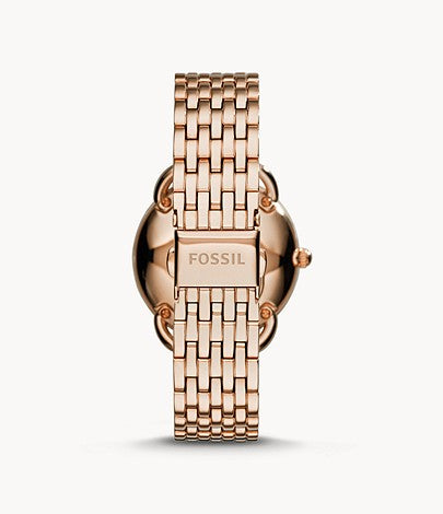 Tailor Multifunction Rose-Tone Stainless Steel Watch | Fossil | Luby 