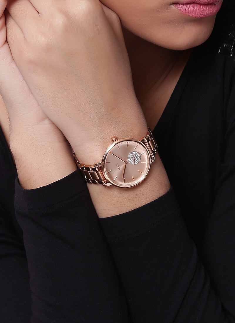 Jacqueline Watch (Rose-Gold) | Fossil | Luby 