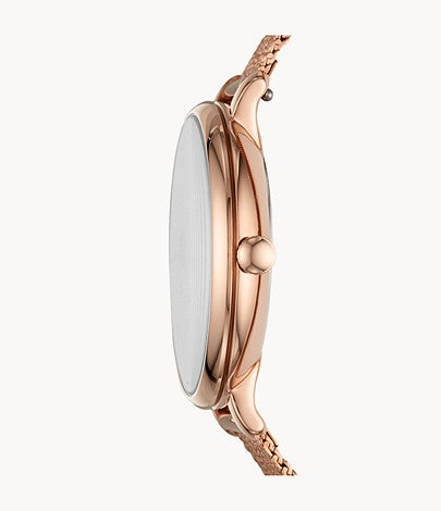 Ladies Jacqueline Watch (Rose-Gold) | Fossil | Luby 