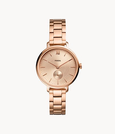 Kalya Three-Hand Rose Gold-Tone | Fossil | Luby 