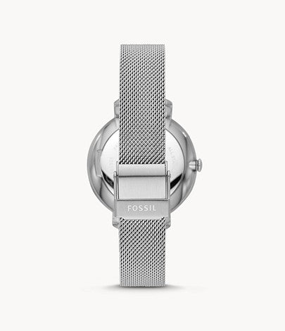 Jacqueline Three-Hand Date Stainless Steel Watch | Fossil | Luby 