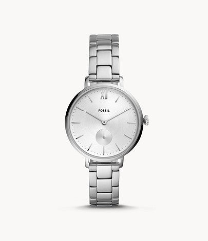 Kayla Three-Hand Stainless Steel Watch | Fossil | Luby 