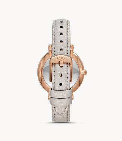 Ladies Jacqueline Watch (White/Rose-Gold) | Fossil | Luby 