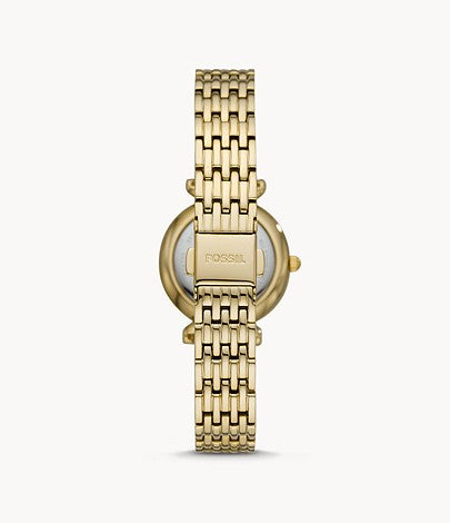 Carlie Mini Ladies Watch (Gold) | Fossil | Luby 