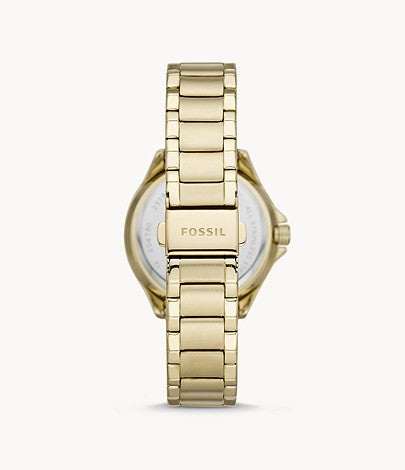 Sadie Multifunction Gold-Tone Stainless Steel Watch | Fossil | Luby 
