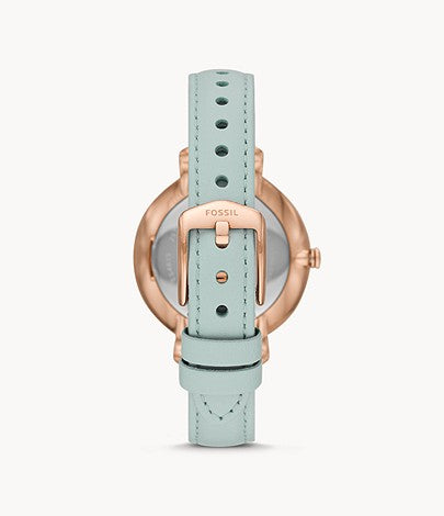 Ladies Jacqueline Watch (Green/Rose-Gold) | Fossil | Luby 