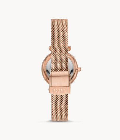 Carlie Mini Watch (Rose-Gold) | Fossil | Luby 