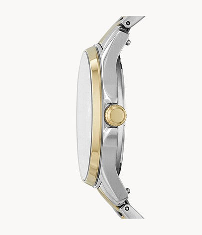 Sadie Three-Hand Two-Tone Stainless Steel Watch | Fossil | Luby 