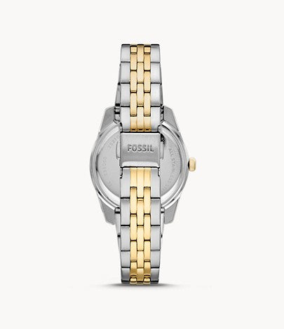 Ladies Scarlette Mini Watch (Silver/Gold) | Fossil | Luby 