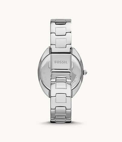 Gabby Three-Hand Date Stainless Steel Watch | Fossil | Luby 