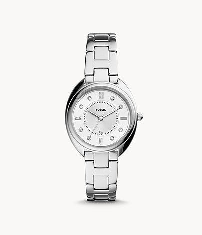 Gabby Three-Hand Date Stainless Steel Watch | Fossil | Luby 