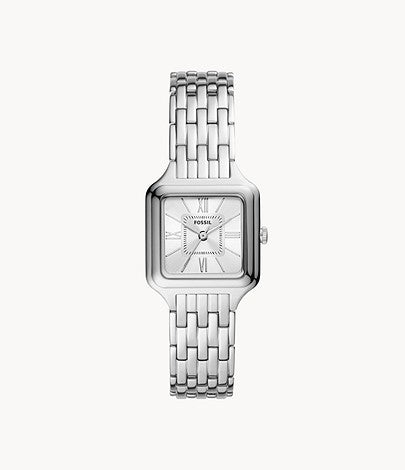 Raquel Three-Hand Stainless Steel Watch | Fossil | Luby 